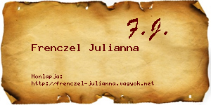 Frenczel Julianna névjegykártya